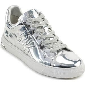 DKNY Dames Abeni Lace Up Sneaker, zilver, 40.5 EU