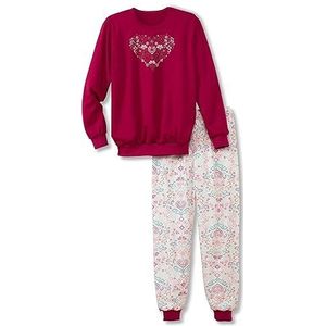CALIDA Meisjes Folk Pyjamaset, Sangria roze, standaard