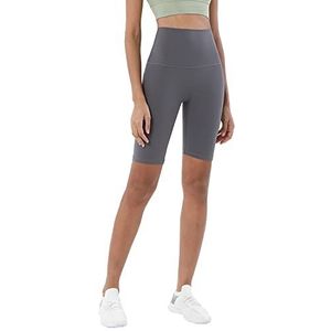 Sportlegging voor dames, anti-cellulitis, yogabroek, hoge taille, wielrennen, scrunch butt, shorts, leggings, ondoorzichtig, scrunch billen, joggen, dans, hardlopen, gym, A-lichtgrijs., L