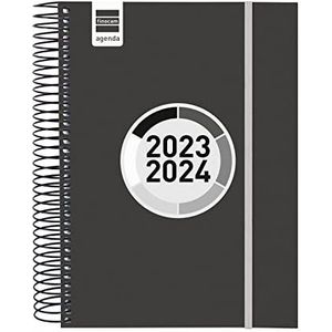 Finocam - Kalender Espir Label 2023 2024 1 dag pagina september 2023 - augustus 2024 (12 maanden) zwart Catalaans