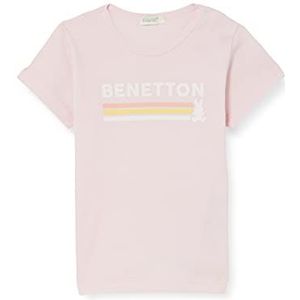 United Colors of Benetton T-shirt voor jongens, lichtroze 0B4, 56 cm