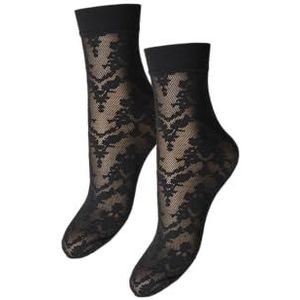 Pieces Pcmia Nylon Socks Lace 2 Pack Noos, zwart, Eén Maat