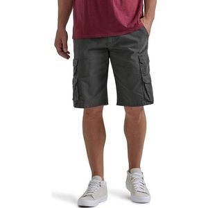 Wrangler Authentics Premium Twill Cargo kort + +++ A broek voor heren, Twill Antraciet, 36 NL