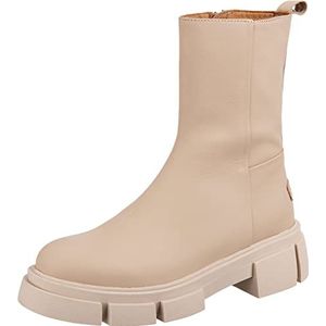 Shabbies Amsterdam Dames SHS1254 Rubber rized Leather enkellaars, 2500, 39 EU