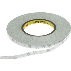 VoltShine Dubbelzijdig plakband, 8 mm breed en 50 meter lang, ideaal voor knutselwerk, montage en reparaties.