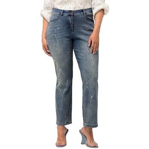Ulla Popken, dames, grote maten, jeans mandy, blauw, 32W x 32L