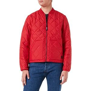 MUSTANG Dennis Light Padded jas met lange mouwen voor heren, POMPEIAN RED 7127, S