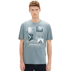 TOM TAILOR T-shirt voor heren, 27475 - Grijs Mint, 3XL
