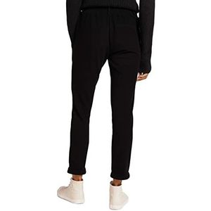 TOM TAILOR Dames Loose fit broek met elastische tailleband 1028783, 14482 - Deep Black, 38W / 28L