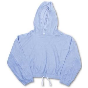 Blauwe badstof hoodie, Meerkleurig, 14 Jaar