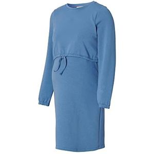 Esprit Maternity Dress Nursing damesjurk met lange mouwen, Modern Blauw - 891, S