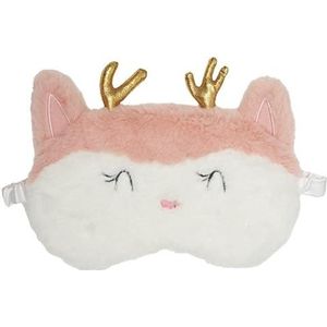 Draeger slaapmasker, rendier, zeer zacht, kunstbont, gewicht