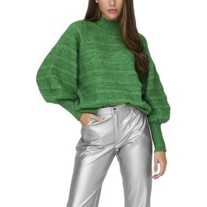 Bestseller A/S Dames ONLCELINA Life LS HIGH KNT NOOS trui, IJsland Groen/Detail:Melange, XS, Island Green/Detail:melange, XS