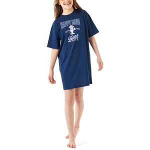 Schiesser Meisjesnachthemd, 100% biologisch katoen, maat 140 tot 176, nachtblauw_180951, 152, Nachtblauw_180951, 152 cm