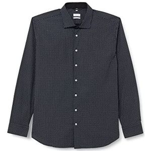 Seidensticker Zakelijk overhemd voor heren, zwart, 36 NL