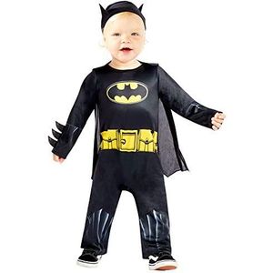 Amscan 9909316 Kinderjongens Officiële Warner Bros. gelicentieerde Batman peuter donkere ridder verkleedkostuum (6-12 maanden)