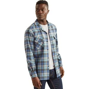 Pendleton Heren Big & Tall Lange Mouwen Board Shirt Knop, Blauw/Groen Originele Surf Plaid-30789, XXL tall