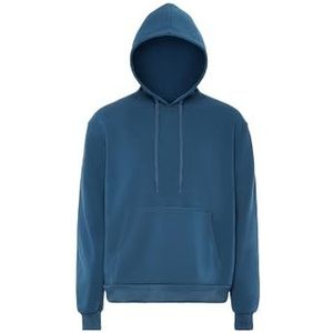 ABREL Sweatshirt met capuchon voor heren, donker-turquoise, S