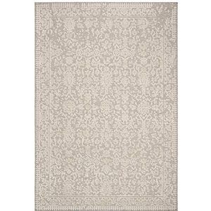 SAFAVIEH Geometrisch tapijt voor woonkamer, eetkamer, slaapkamer - Lana Collection laagpolig, beige en beige, 152 x 229 cm