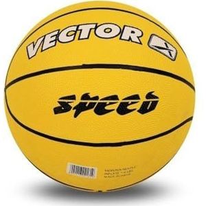 Vector X Speed Rubber Basketball (Color : Yellow, Size : 5)