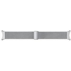 Samsung Milanese armband smartwatch roestvrij staal voor Galaxy Watch4 44 mm, Watch5 44 mm, Watch6 44 mm, zilver