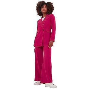 Joe Browns Dames Hot Pink Co-Ord Suit Double Breasted Blazer, Roze, 8, roze, 34