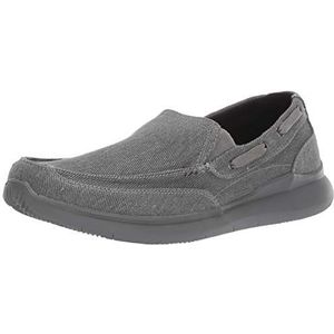 Propet Mens Viasol Slip On Casual Schoenen - Zwart, grijs, 14 5E US