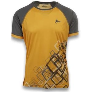 ANDE Rosalba T-shirt voor heren met ademende inzetstukken, goud/antraciet, XL