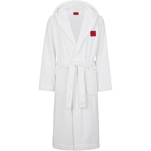 BOSS Heren Terry Hooded Dressing Gown, White100, L