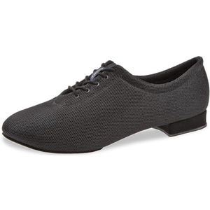 Diamant Domen Krapez Dansschoenen voor heren 193-122-604 - mesh zwart - normale breedte - gedeelde VarioSpin hybride zool - Made in Germany, zwart, 39.5 EU