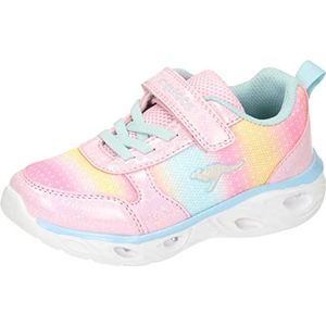 KangaROOS Unisex K-SL Rise EV Sneaker, Frost pink/Blue Sky, 35 EU, Frost Pink Blue Sky, 35 EU