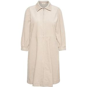 Part Two Damesshirt met ritssluiting, 3/4-mouwen, tot boven de knie, Perfect pale, 36