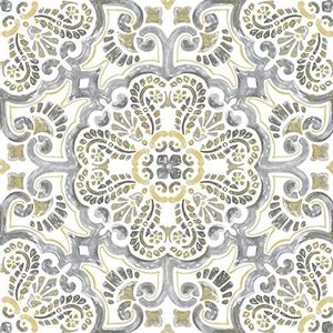 WallPops FP2947 Antico Peel & Stick vloertegels, meerkleurig, 30,5 x 30,5 cm
