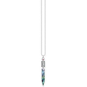 THOMAS SABO Dames ketting parelmoer Abalone 925 sterling zilver zwart KE2009-964-7