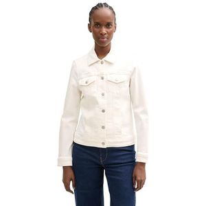 TOM TAILOR Denim Jeansjack voor dames, 10101 - White Denim, XL