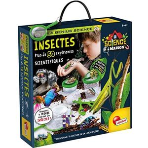 LISCIANI - I'm A Genius Science – thuis insecten – meer dan 50 wetenschappelijke experimenten over insecten – wetenschappelijke set – gemaakt in Italië – educatief spel voor kinderen van 8,10,12 jaar