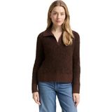 TOM TAILOR Damestrui, 39062 - Dark Pecan Brown Melange, XL