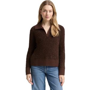 TOM TAILOR Damestrui, 39062 - Dark Pecan Brown Melange, XL