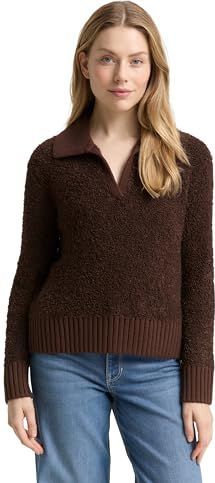 TOM TAILOR Damestrui, 39062 - Dark Pecan Brown Melange, XL