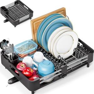 Afdruiprek - Roestvrij Staal - Zwart