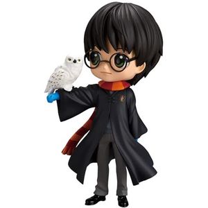 Banpresto Q Posketfiguur Harry Potter en Hedwig - Harry Potter, verzamelstukken 14 cm, cadeau-idee voor kinderen en volwassenen, fans van de Saga BP88199P