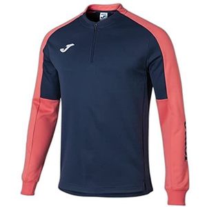Joma Eco Championship Sweatshirt voor heren, marineblauw (Navy Blue/Fluorescent Orange), L