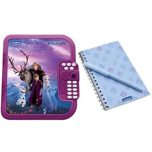 Lexibook - Frozen, Elektronisch geheim dagboek met pen en notitieblok, interactief, wachtwoord, leuke functies, geluidseffecten, paars/blauw, SD50FZ