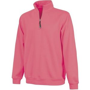 Charles River Apparel Crosswind Quarter Zip Sweatshirt, Pink, M