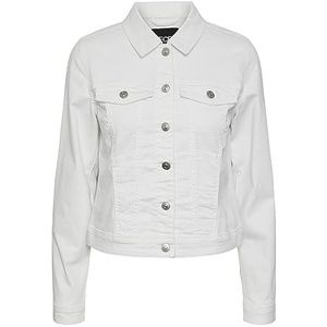 PIECES PCOIA jeansjack voor dames, wit (bright white), L