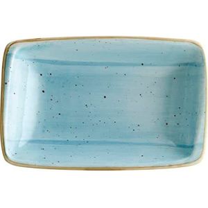 »Aura« bord rechthoekig, lengte: 150 mm, breedte: 90 mm, aqua, 12 stuks