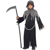 Grim Reaper Costume, Black, Cloak & Hood, (L)