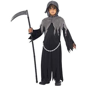 Grim Reaper Costume, Black, Cloak & Hood, (L)