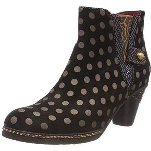 LAURA VITA Dames Alizee 418 enkellaarzen, zwart (Noir Noir), 4 UK, Zwarte Noir Noir, 37 EU