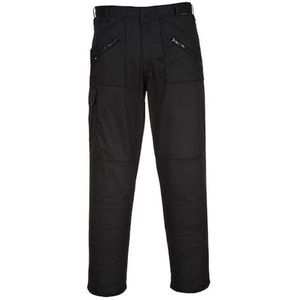 Portwest S887 Action Broek, Zwart, Normaal, Grootte 38